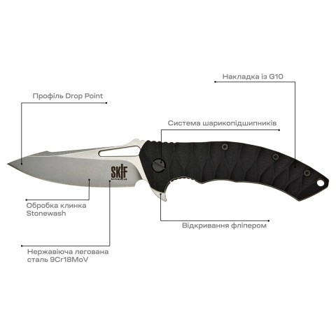 Нож Skif Shark II SW ц:black