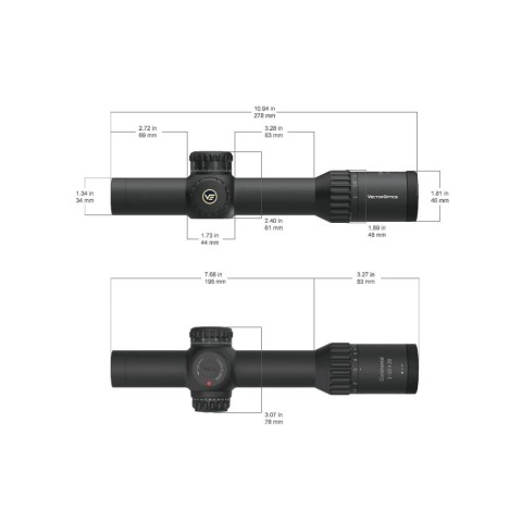 Оптический прицел Vector Optics Continental 1-10x28 (34mm) illum. ED FFP VET-CTR