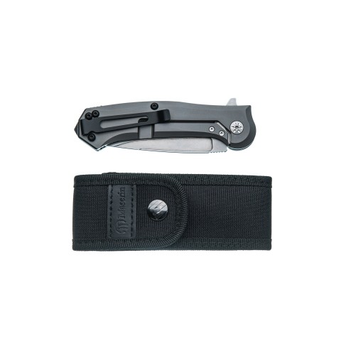 Ніж Maserin Police, N690, G10 + титан, чорний