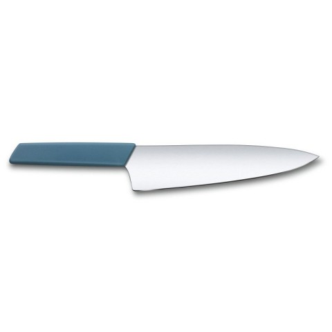 Кухонний ніж Victorinox Swiss Modern Carving лезо 20см широк. з син. ручкою (блістер)