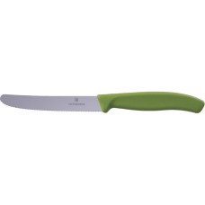 Ніж для томатів Victorinox Swiss Classic 11см хвил олив 6.7834.E575