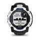 Смарт-годинник Garmin Instinct 3 (50 мм) Solar білий камінь/чорний/синя блискавка