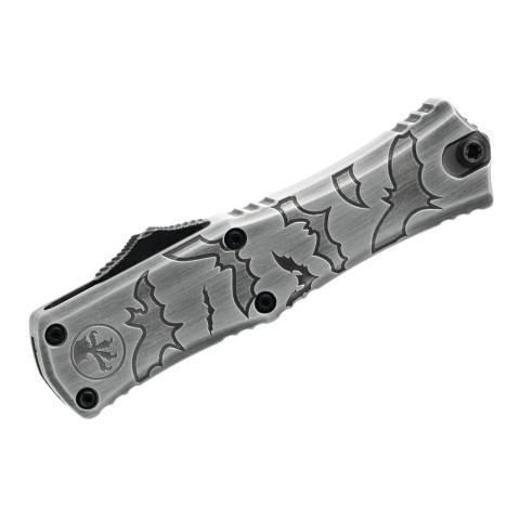 Нож Microtech Hera II Mini D/E OTF, Signature Brushed Metal Bats