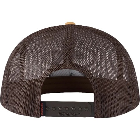 Кепка Grundens Tailing Red Mesh Trucker One size Dark Brown/Whiskey