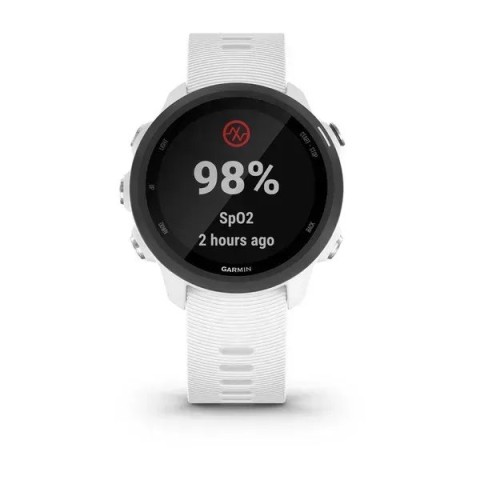 Смарт-годинник Garmin Forerunner 245 Music з білим ремінцем