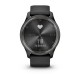 Смарт-часы Garmin vivomove Trend с грифельным стальным безелем, черными корпусом и ремешком