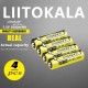 Набір акумуляторів з 4 шт LiitoKala USB-T36 + USB Type-C кабель зарядки