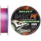 Шнур Select Basic PE 150m (разноцветный) 0.16mm 18lb/8.3kg