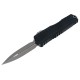 Ніж Microtech Cypher II D/E OTF, Apoc, чорне руків'я