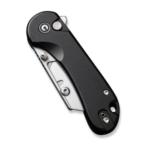 Ніж трапеція складаний кишеньковий Civivi Elementum Utility, (5.8 см) 6Cr13 / Aluminum чорний