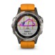 Смарт-годинник Garmin fenix 5 Plus Sapphire сірий титановий DLC з титановим ремінцем