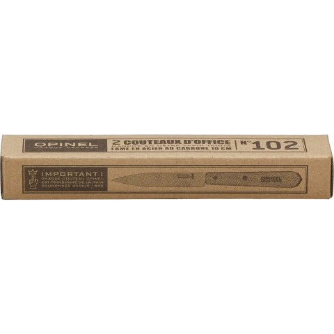 Набор ножей Opinel Office №102, carbon steel, ( 2 шт/уп)