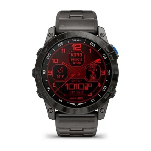 Garmin D2 Mach 1 Pro — авиационные смарт-часы с титановым браслетом