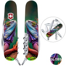 Ніж Victorinox Camper Animal 91мм,13функ ,Хамелеон