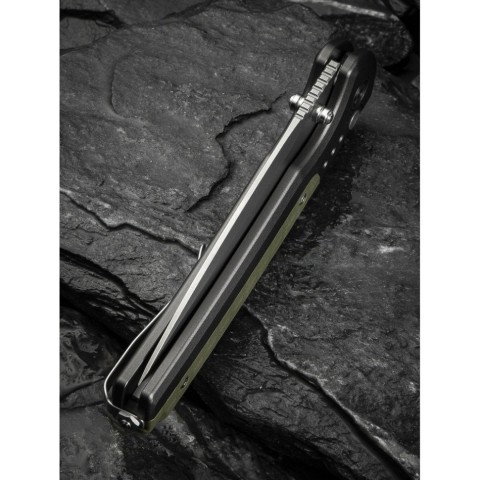 Ніж складаний туристичний Civivi Sentinel Strike II, (9.4 см) Nitro-V / Aluminum & FRN темно-зелений