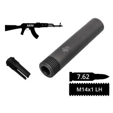 2в1 пламегасник+глушник AFTactical S44AF24, 7.62мм, 14x1Lh, АК47, АКM