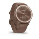Смарт-часы Garmin vivomove Sport цвета какао с силиконовым ремешком и персиково-золотистыми вставками
