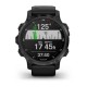 Смарт-годинник Garmin Descent Mk2S карбоново-сірий DLC з чорним ремінцем
