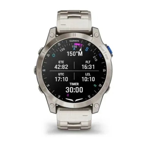 Смарт-часы Garmin D2 Mach 1 с титановым браслетом