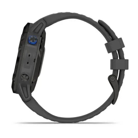 Смарт-часы Garmin fenix 6 Pro Solar Edition черные с серым ремешком