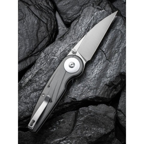 Ніж складаний туристичний Civivi Starflare, (8.4 см) Nitro-V / Aluminum сірий