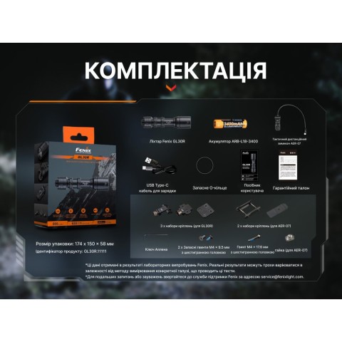 Ліхтар до пістолета Fenix GL30R