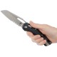 Нож Microtech MSI Stonewash PS, полусеррейтор, ц:black