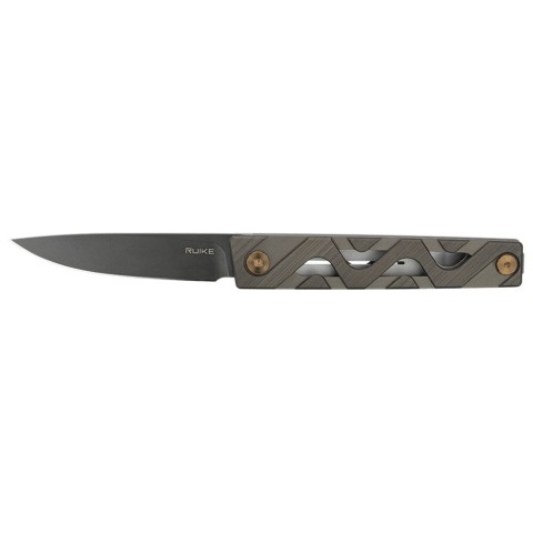 Ніж складаний туристичний Ruike P878-AK, (8.7 см) 14C28N / 6063Aluminum сірий