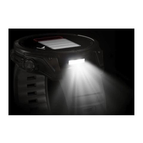 Спортивний годинник Garmin Fenix 8 Amoled 47мм Sapphire Carbon Gray Titanium з сірим силіконовим ремінцем 010-02904-21