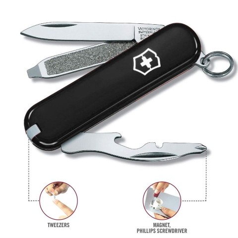 Ніж Victorinox Rally 58мм,9функ,чорн