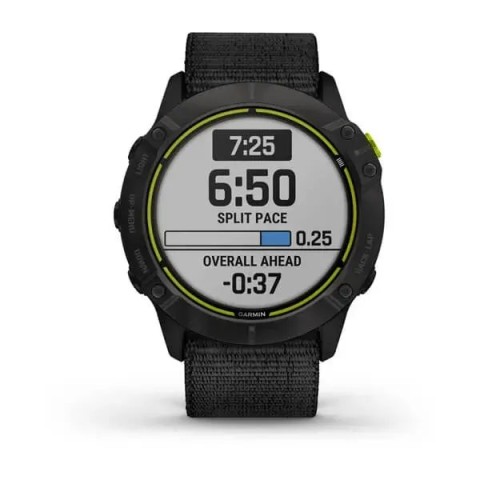 Смарт-часы Garmin Enduro серые титановые DLC с черным нейлоновым ремешком UltraFit