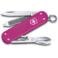 Ніж Victorinox Classic SD Alox Colors Flamingo Party 58мм,5функ,ріфл.рож