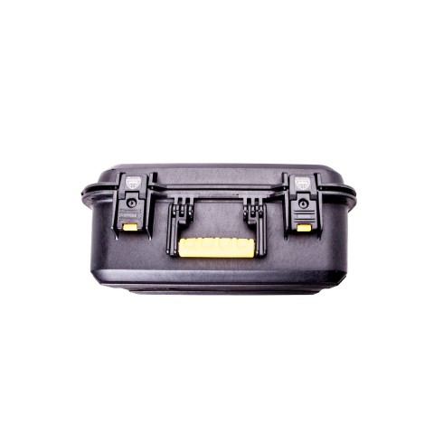 Кейс Plano AW XL для пистолета и аксессуаров, черный/желтые замки