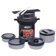 Набір для ланчу ZOJIRUSHI SL-JAF14HG 1.23 л Dark Gray