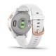 Смарт-годинник Garmin vivoactive 4S білий з рожево-золотистим безелем