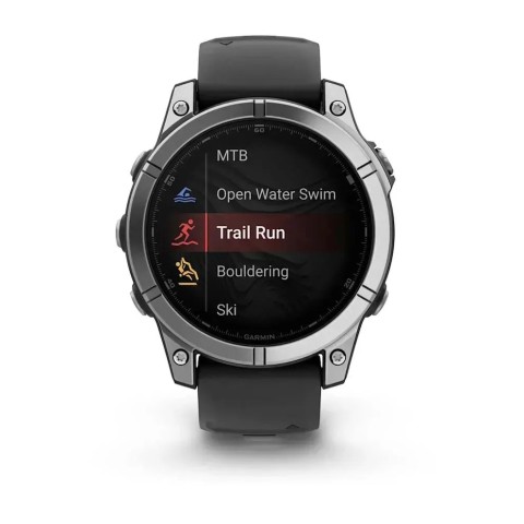 Смарт-годинник Garmin fenix E (47 мм) нержавіюча сталь/чорний