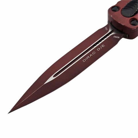 Нож Microtech Dirac D/E OTF, Standard Weathered Crimson