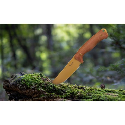 Ніж фіксований мисливський  Ruike F186-MN, (11.8 см) D2 / Micarta коричневий