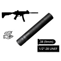 Глушник розбірний AFTactical S39, .38 (9мм), 1/2x28 UNEF, AKDAS SA-9 HP