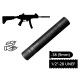 Глушник розбірний AFTactical S39, .38 (9мм), 1/2x28 UNEF, AKDAS SA-9 HP