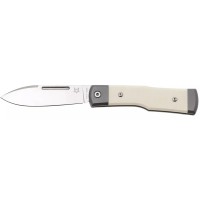 Нож Fox Gunstock, bison Micarta + titanium ц:white