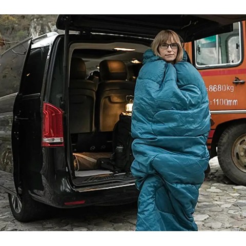 Спальний мішок KingCamp Tigris 250 Comf +12°C / Lim +7°C / Extr -3°C Peacockblue