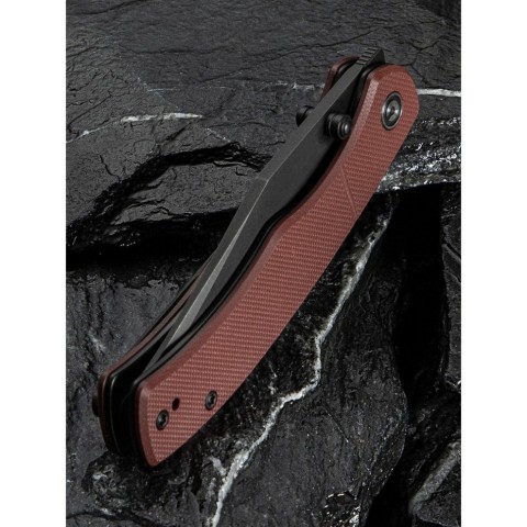 Ніж складаний кишеньковий Civivi Clingman, (7.6 см) Nitro-V / G10 темно-червоний