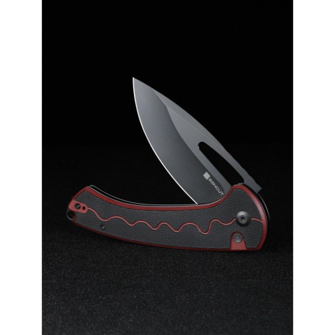 Ніж складаний туристичний Sencut Squiggy, (9.9 см) 9Cr18MoV / G10 червоно-чорний