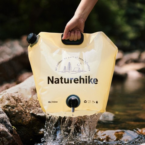 Складаний контейнер для води з поліетилену Naturehike CNK2450CF027, 10 л, жовтий