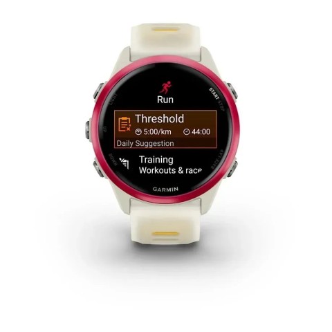 Смарт-часы Garmin Forerunner 570 (42 мм) малиновый алюминий слоновая кость/манго