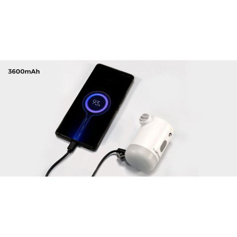 Насос-ліхтар-powerbank кемпінговий Flextail Max Pump 2 Pro, білий