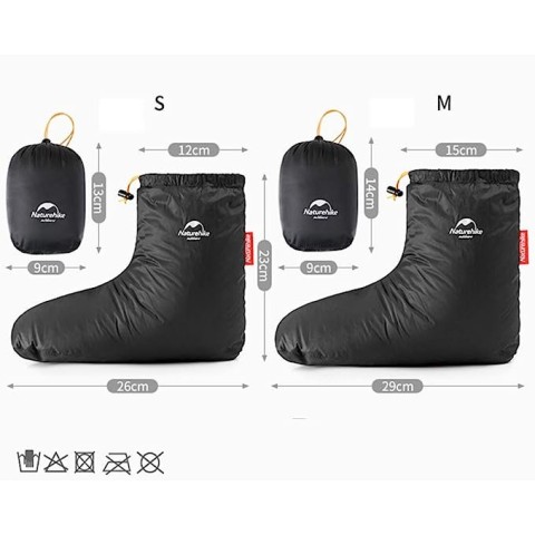 Черевики на гусячому пуху Naturehike NH18S023-T, розмір S, чорні