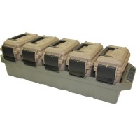 MTM AC5C - 5-Can Ammo Crate Mini - Dark Earth/Army Green -