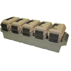 MTM AC5C - 5-Can Ammo Crate Mini - Dark Earth/Army Green -
